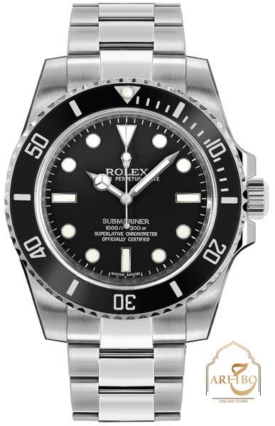 fake rolex submariner men's luxury diver watch black dial 114060|rolex submariner black face price.